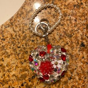 Bueatiful heart shape mini mirror case